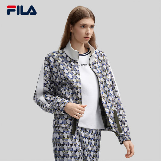 FILA CORE LIFESTYLE FILA EMERALD CHEVAL BLANC COURCHEVEL Women Jacket (Full Print)