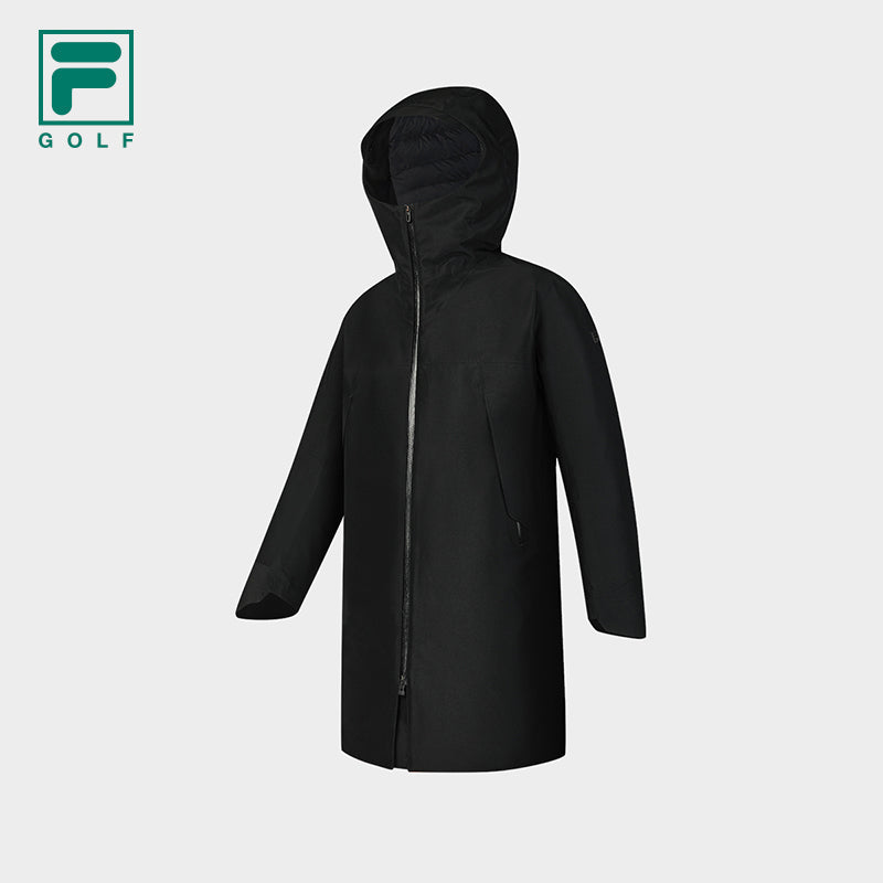 FILA CORE ATHLETICS GOLF X VERSAILLES COLLECTION Men Mid Length Down Jacket (Black)