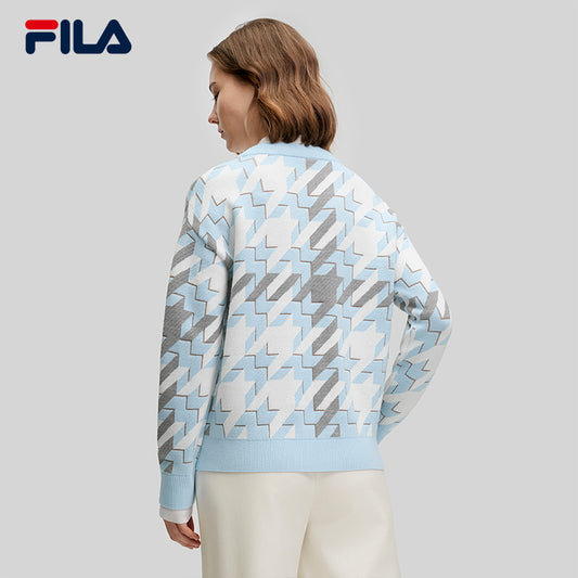 FILA CORE LIFESTYLE EMERALD ELEGANT HEART Women Knit Sweater (Full Print)