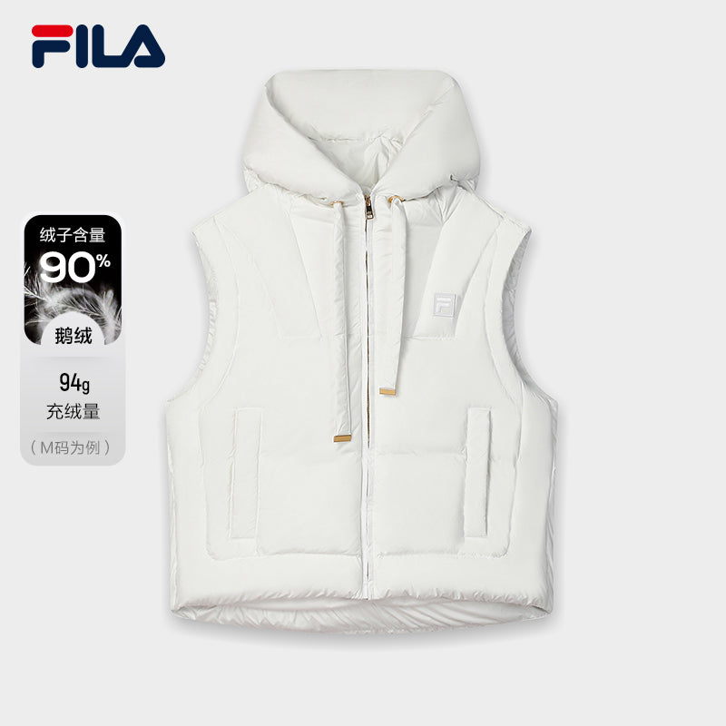 FILA CORE LIFESTYLE FILA MILANO STUDIO IN MILAN Women Down Jacket Vest (White)