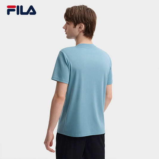 FILA CORE LIFESTYLE HERITAGE MYSTERIOUS JOURNEY Men Short Sleeve T-shirt (Blue)