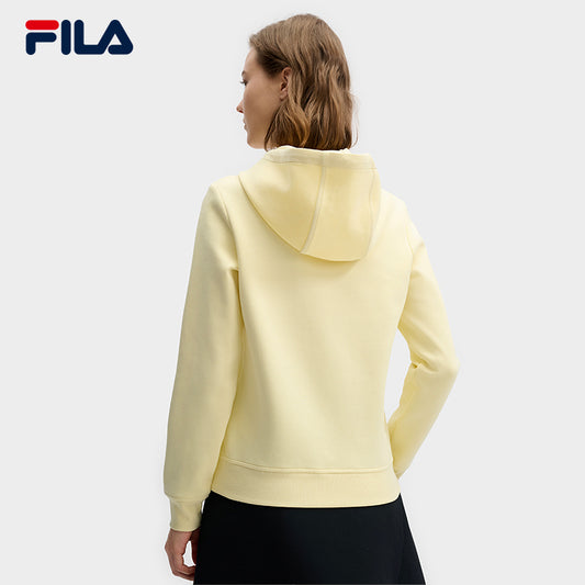 FILA CORE LIFESTYLE WHITE MILAN DESIGN WEEK Women Hoodie (Yellow)