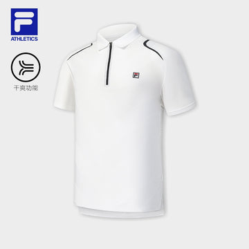 FILA CORE ATHLETICS TENNIS1 ART IN SPORTS Men Short Sleeve Polo (White)