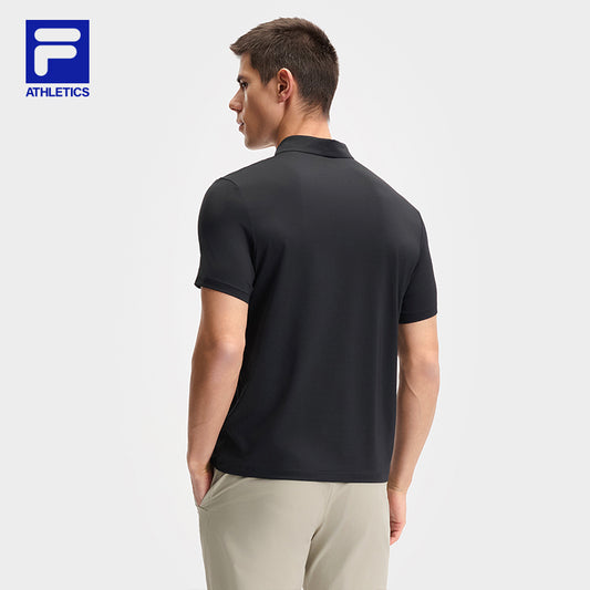 FILA CORE ATHLETICS FITNESS MEN ARTE ELEGANTE Men Polo T-shirt (Black)