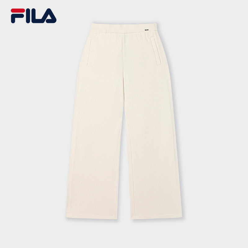 FILA CORE LIFESTYLE WHITE MILAN DESIGN WEEK Women Knit Pants (Ash)