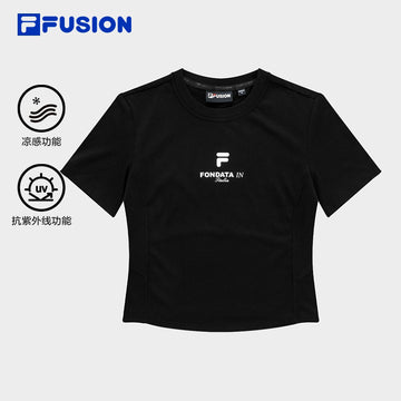 FILA FUSION INLINE UNIFORM Women Short Sleeve T-shirt (White / Black)