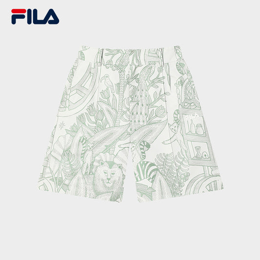 FILA CORE LIFESTYLE HERITAGE MYSTERIOUS JOURNEY Women Woven Shorts (Full Print)