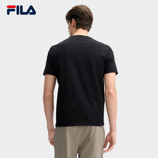 FILA CORE LIFESTYLE WHITE LINE THE GALLERIA VITTORIO EMANUELE II Men Short Sleeves T-Shirt (Black / Brown / White)