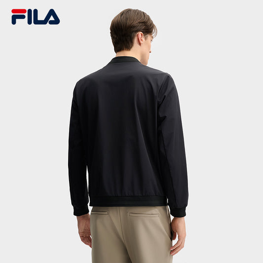 FILA CORE LIFESTYLE WHITE LINE THE GALLERIA VITTORIO EMANUELE II Men Woven Jacket (Black)