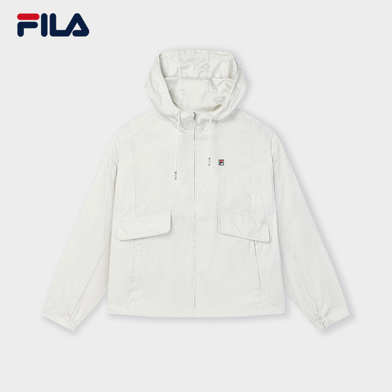 FILA CORE LIFESTYLE MODERN HERITAGE THE LOUVRE PALACE Women Woven Jacket (Ash)