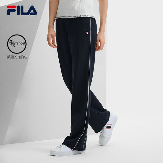 FILA CORE LIFESTYLE MODERN HERITAGE THE LOUVRE PALACE Women Knit Pants (Navy)