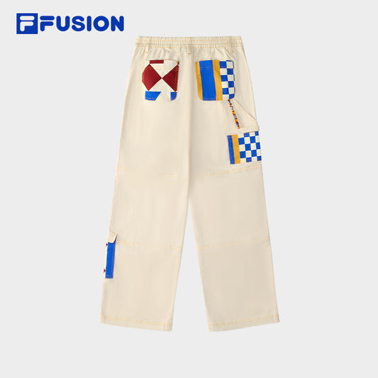 FILA FUSION CROSS OVER FILA X DOE LAND AHOY Women Woven Pants (Beige)