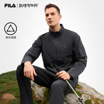 FILA CORE ATHLETICS EXPLORE X DUNHUANG MUSEUM Men Woven Jacket (Black)