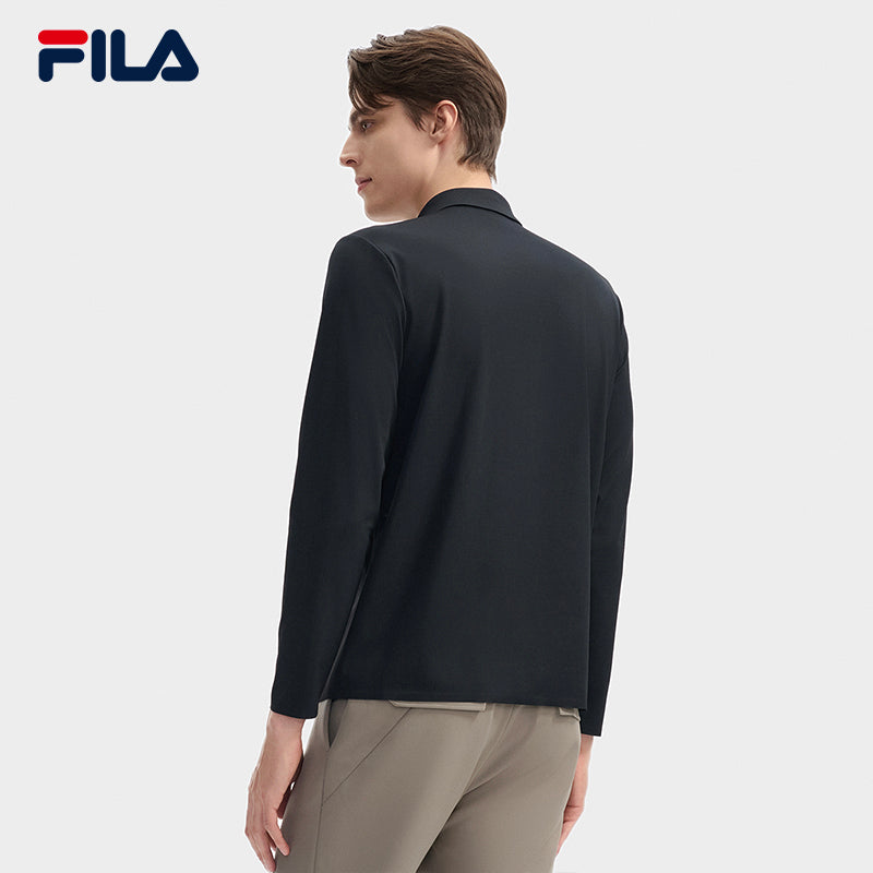 FILA CORE LIFESTYLE BLUE CHEVAL BLANC COURCHEVEL Men Long Sleeve Polo