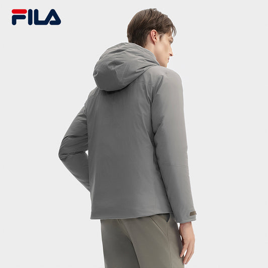 FILA CORE LIFESTYLE BLUE CHEVAL BLANC COURCHEVEL Men Down Jacket (Grey)