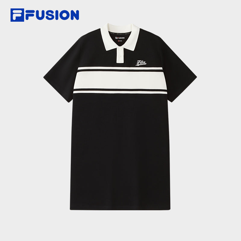 FILA FUSION INLINE CULTURE 2 CAMPUS RHAPSODY Women Dress (White / Black)