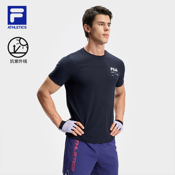 FILA CORE ATHLETICS FITNESS Men Short Sleeve T-shirt (Navy)