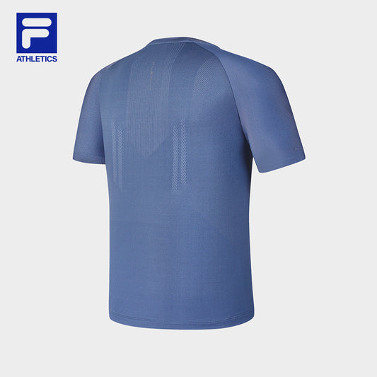 FILA CORE ATHLETICS FITNESS Men Short Sleeves T-Shirt (Blue / Ash)