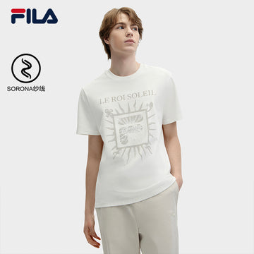 FILA CORE WHITE LINE HERITAGE Men Short Sleeve T-shirt in White
