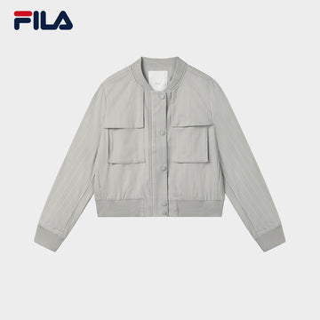 FILA CORE LIFESTYLE MILANO STROLLING MILAN Women Woven Jacket (Light Khaki)