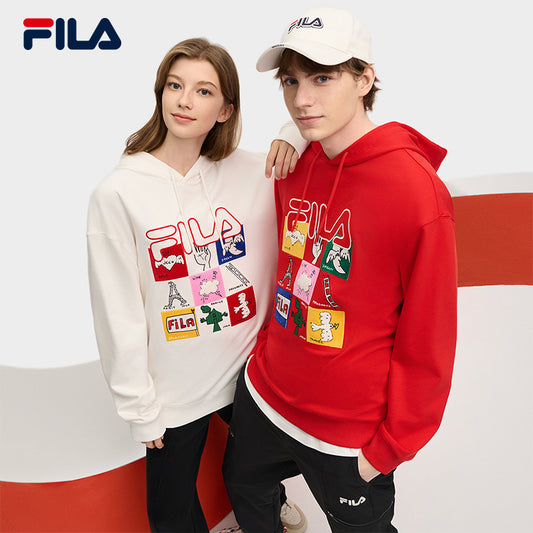 FILA CORE LIFESTYLE ORIGINALE FILA SOPHEY Men Hoodie (Red / White)