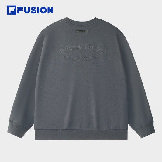 FILA FUSION INLINE FUSION LIFE X FUSIONEER FIELD OF CLASSIC Unisex Sweatshirt (Grey / Light Khaki)