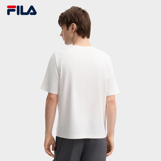 FILA CORE LIFESTYLE MILANO GARDEN OF ARTS Men Short Sleeve T-shirt (Red / White)