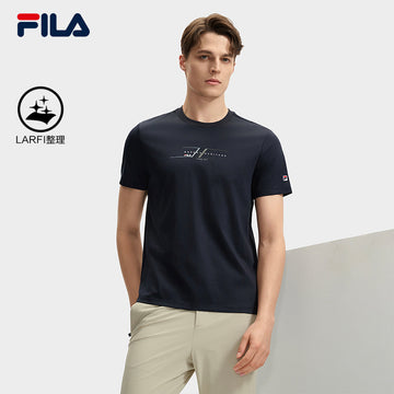 FILA CORE LIFESTYLE MODERN HERITAGE  DNA-FRENCH CHIC Men Short Sleeve T-shirt (Navy / White)