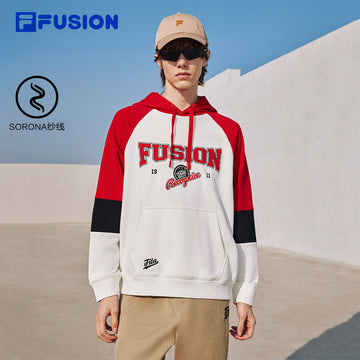 FILA FUSION  INLINE CULTURE Men's Hooded Sweater in Red