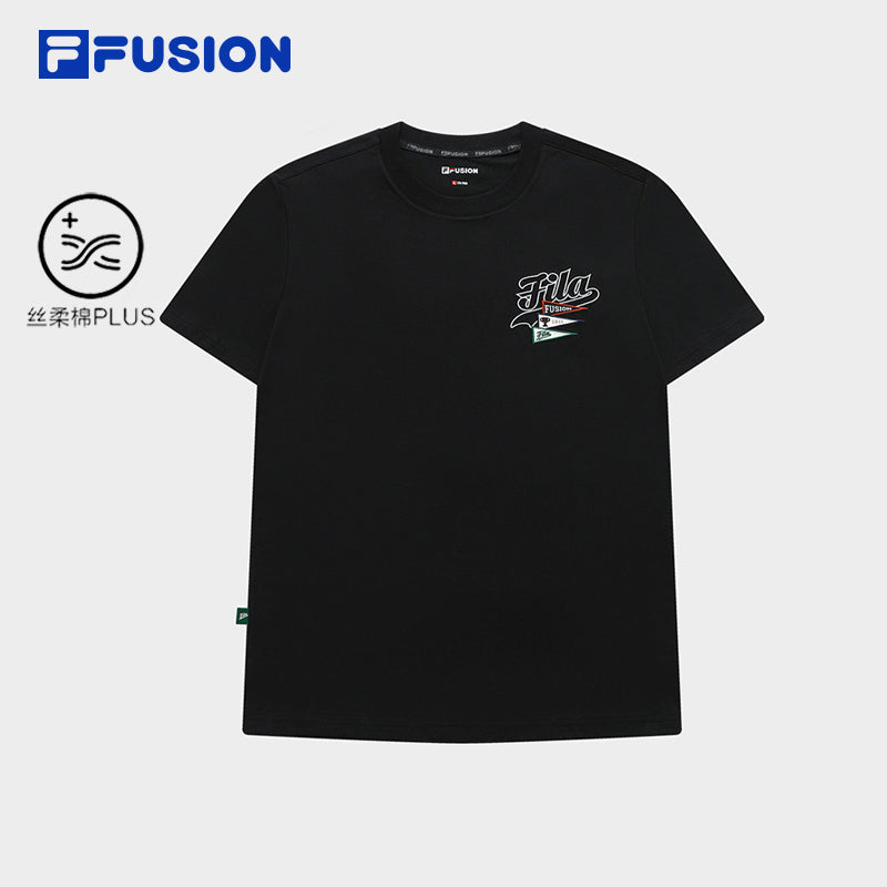FILA FUSION INLINE CULTURE 1 Men Short Sleeve T-shirt (White / Black)