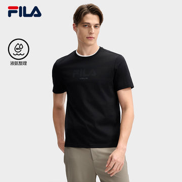 FILA CORE LIFESTYLE WHITE LINE THE GALLERIA VITTORIO EMANUELE II Men Short Sleeves T-Shirt (Black / Brown / White)