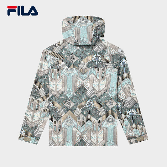 FILA CORE LIFESTYLE HERITAGE MYSTERIOUS JOURNEY Men Woven Top (Full Print)