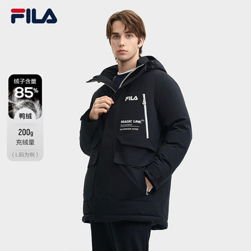 FILA CORE LIFESTYLE FILA ORIGINALE MAGIC LINE Men Mid Length Down Jacket (Black)