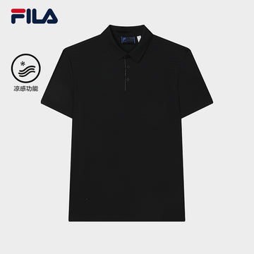 FILA CORE LIFESTYLE BLUE DANIEL BUREN Men Short Sleeve Polo (Black)