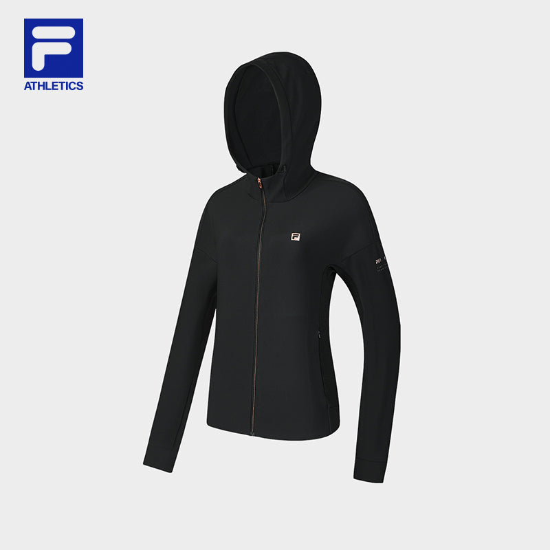 FILA CORE ATHLETICS FITNESS Women Hooded Jacket (Black)