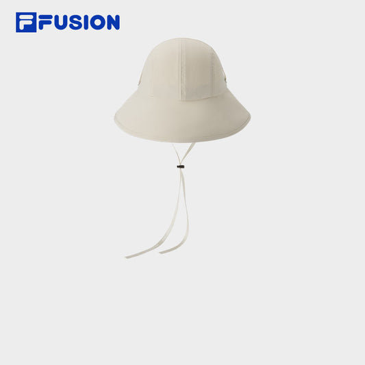 FILA FUSION INLINE FILA FUSION LIFE ACCESSORIES Unisex Bucket hat (Beige / Black)