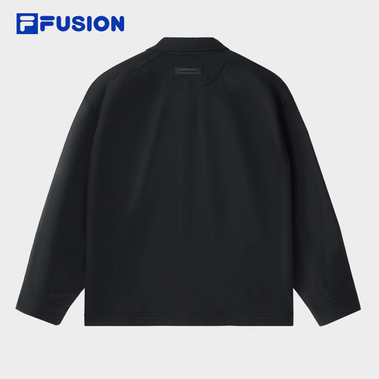 FILA FUSION INLINE FUSIONEER PURE SOPHISTICATION Men Woven Jacket (Black)