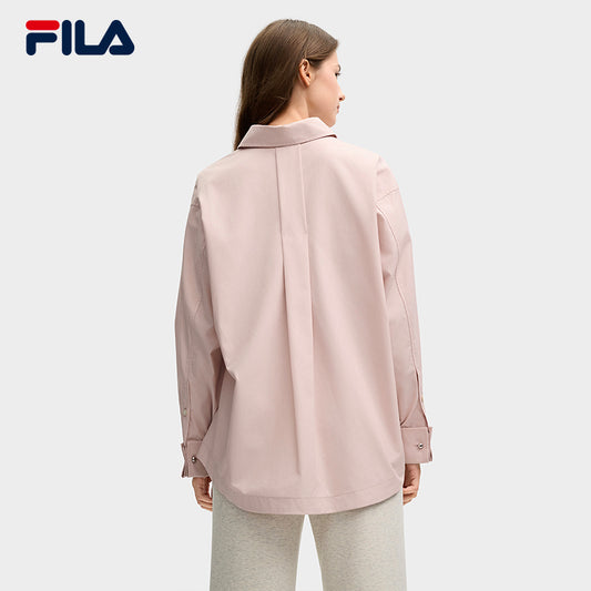 FILA CORE LIFESTYLE MILANO STROLLING MILAN Women Long Sleeve Shirt (Pink)