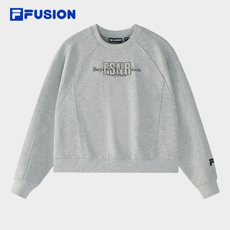 FILA FUSION INLINE FUSION LIFE X FUSIONEER FIELD OF CLASSIC Women Sweatshirt (Grey)