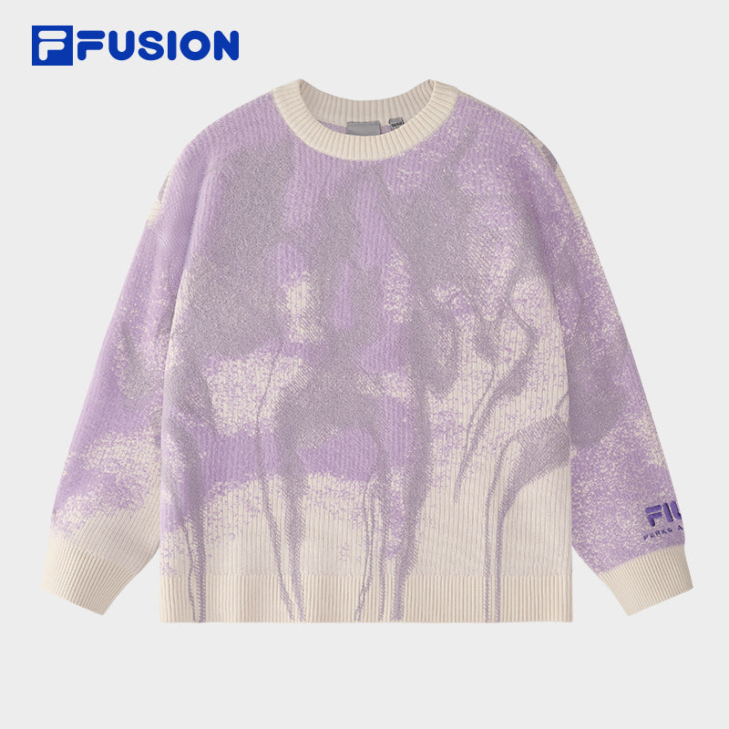 FILA FUSION CROSS OVER FILA FUSION X P.A.M DOWN TO EARTH Women Knit Sweater (Purple)