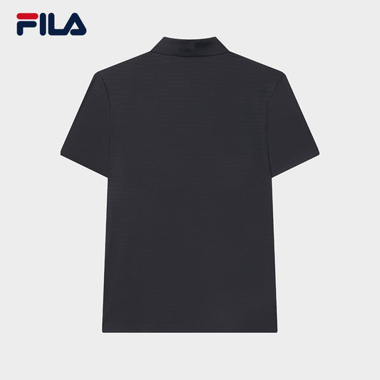 FILA CORE LIFESTYLE BLUE DANIEL BUREN Men Short Sleeve Polo (Black)