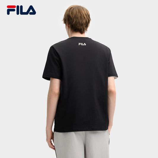 FILA CORE LIFESTYLE ORIGINALE VANGUARD EXPLORATION Men Short Sleeves T-Shirt (Black / Light Green / White)