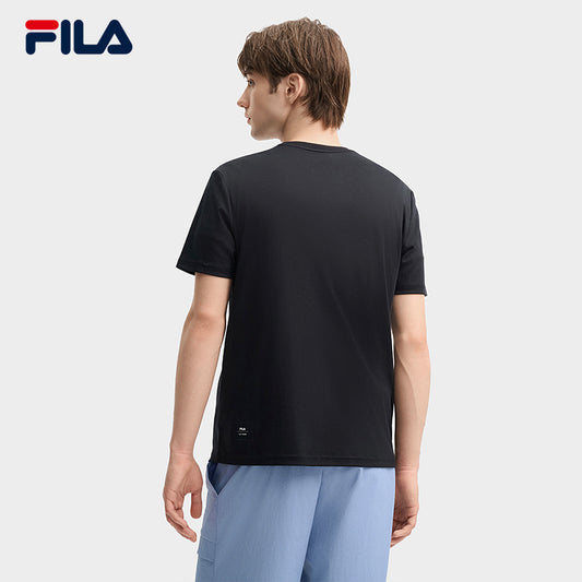 FILA CORE LIFESTYLE HERITAGE Men Short Sleeve T-shirt (Black / White)
