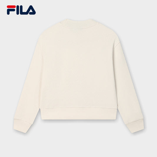 FILA CORE LIFESTYLE WHITE MILAN DESIGN WEEK Women Sweatshirt (Ash)