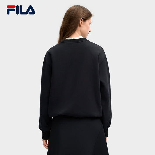 FILA CORE LIFESTYLE MILANO MILANESE SUNSET Women Sweatshirt (Black)