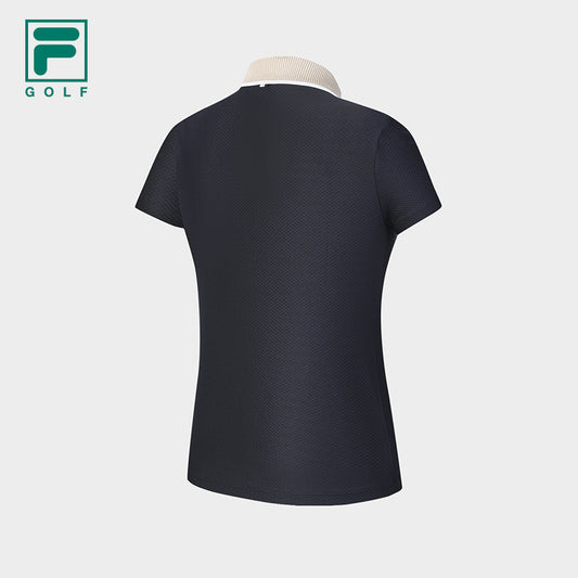 FILA CORE ATHLETICS GOLF SLOPS TO FIELD Women Polo T-shirt (Navy)