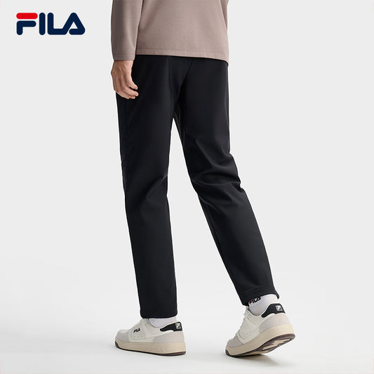 FILA CORE LIFESTYLE BLUE QUADRILATERO AESTHETICS Men Knit Pants (Black)