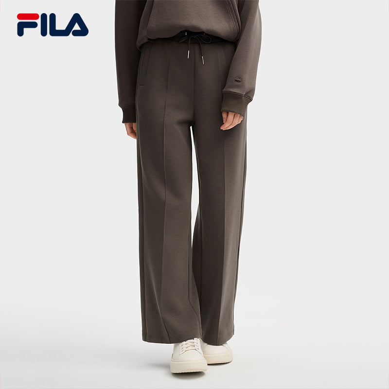 FILA CORE LIFESTYLE MILANO MILANESE SUNSET Women Knit Pants (Brown / Light Khaki)