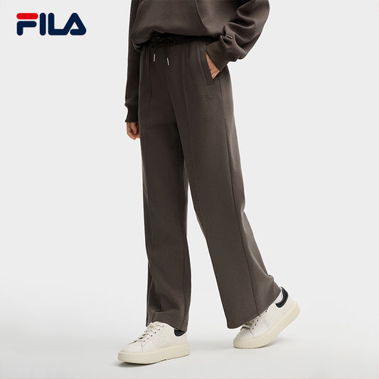 FILA CORE LIFESTYLE MILANO MILANESE SUNSET Women Knit Pants (Brown / Light Khaki)