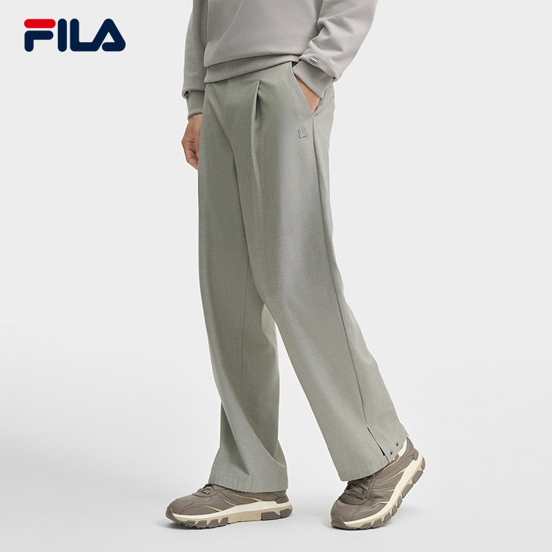 FILA CORE LIFESTYLE FILA MILANO STUDIO IN MILAN Men Woven Pants (Grey)